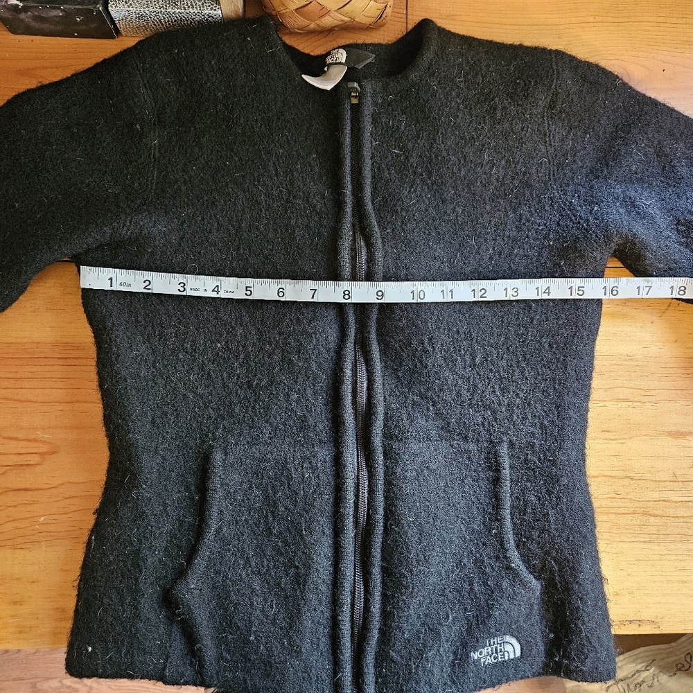 North Face 100% Wool cardigan